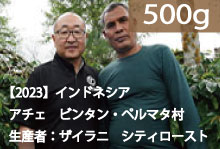 ■【2023】インドネシア　アチェ　ブルー・ガヨ™「生産者:ザイラニ」シティロースト【500g】